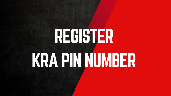 Register KRA PIN Number